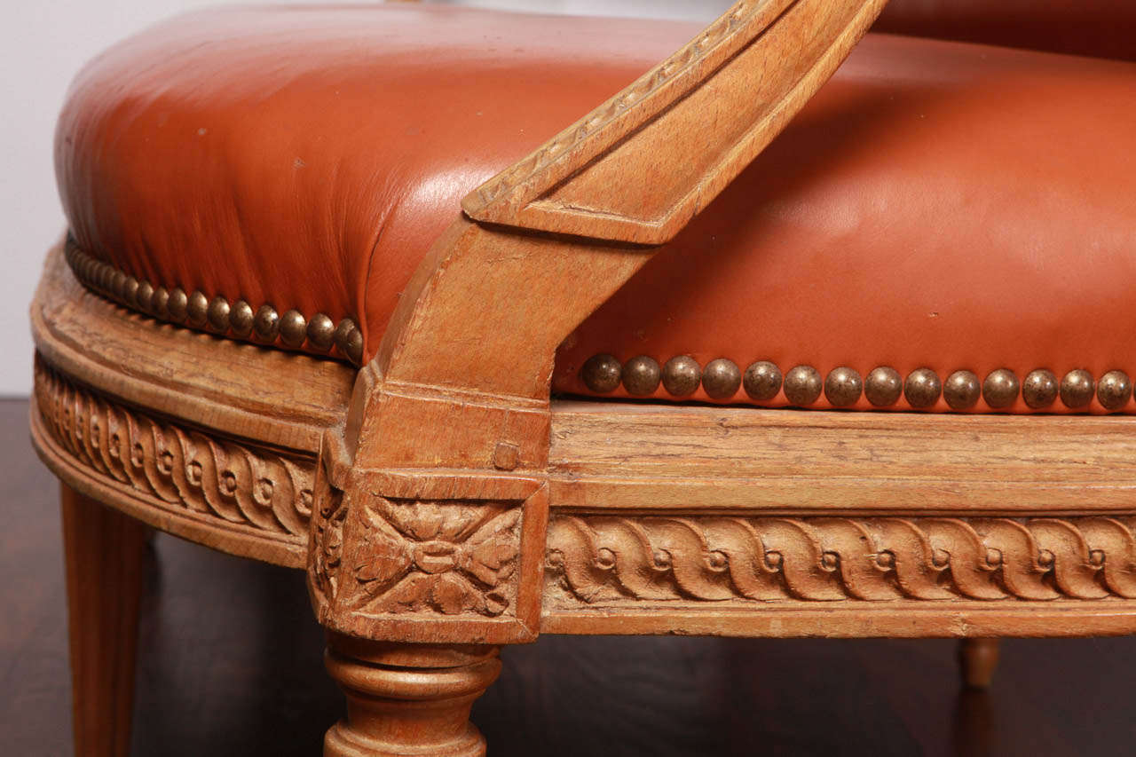 18th Century and Earlier Louis XVI Beechwood Settee