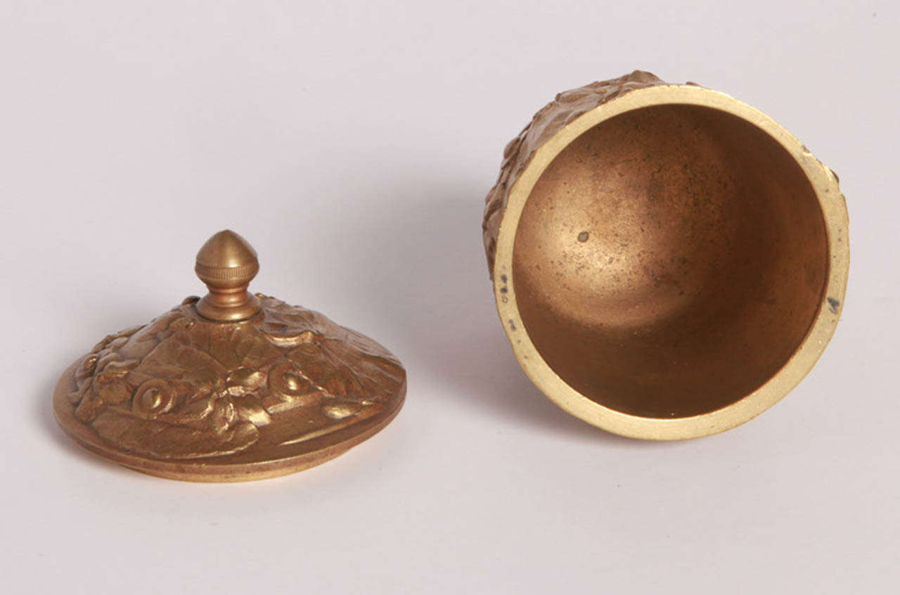 Jugendstil-Tintenfass aus Bronze (19. Jahrhundert) im Angebot
