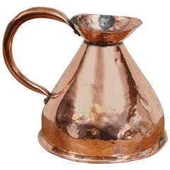 French Copper Measuring Pitcher