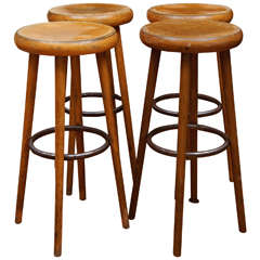 French Industrial Bar Stools
