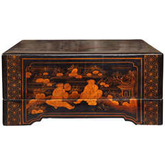 Lacquer Chinese Covered Snack Box