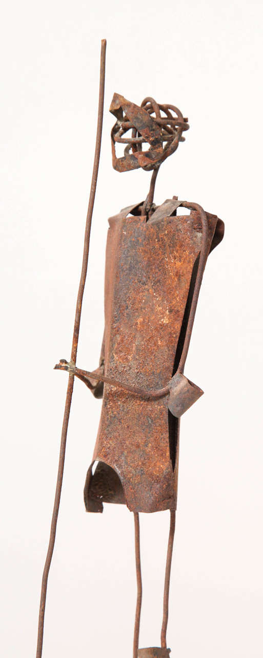 Mid-20th Century Style of Fantoni Warrior Figure For Sale