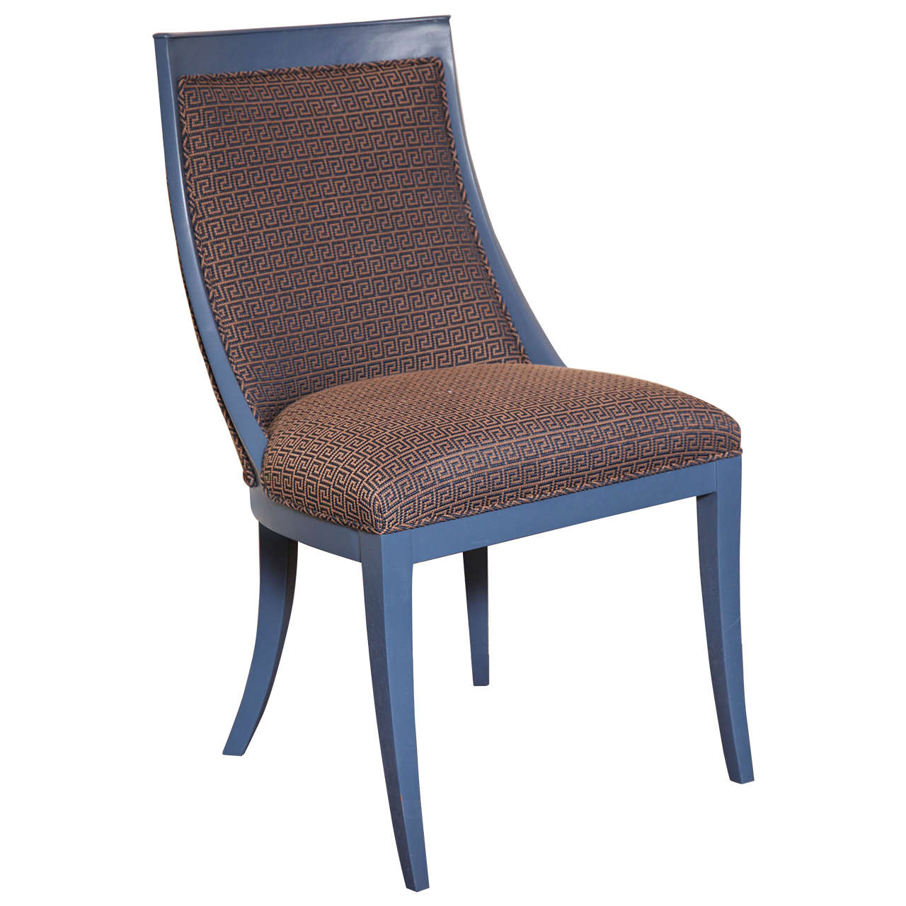 Greek Key Art Deco Chair For Sale