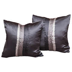 Silk Elegant Pillows with Art Deco Style