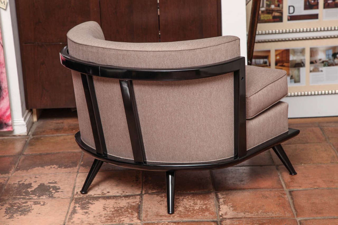 Mid-20th Century 1950s American Mid-Century Modern Taupe Chair For Sale