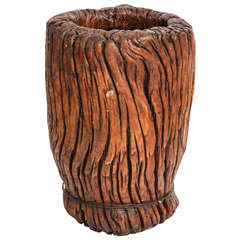 A Japanese rootwood vessel A Japanese rootwood vessel