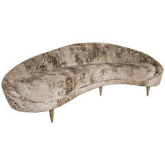 Elegant Italian Curved Sofa