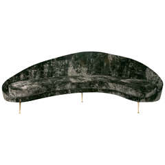 Vintage Curved Sofa 7