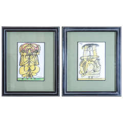 Corneille 

Femme Robot

 Gouaches