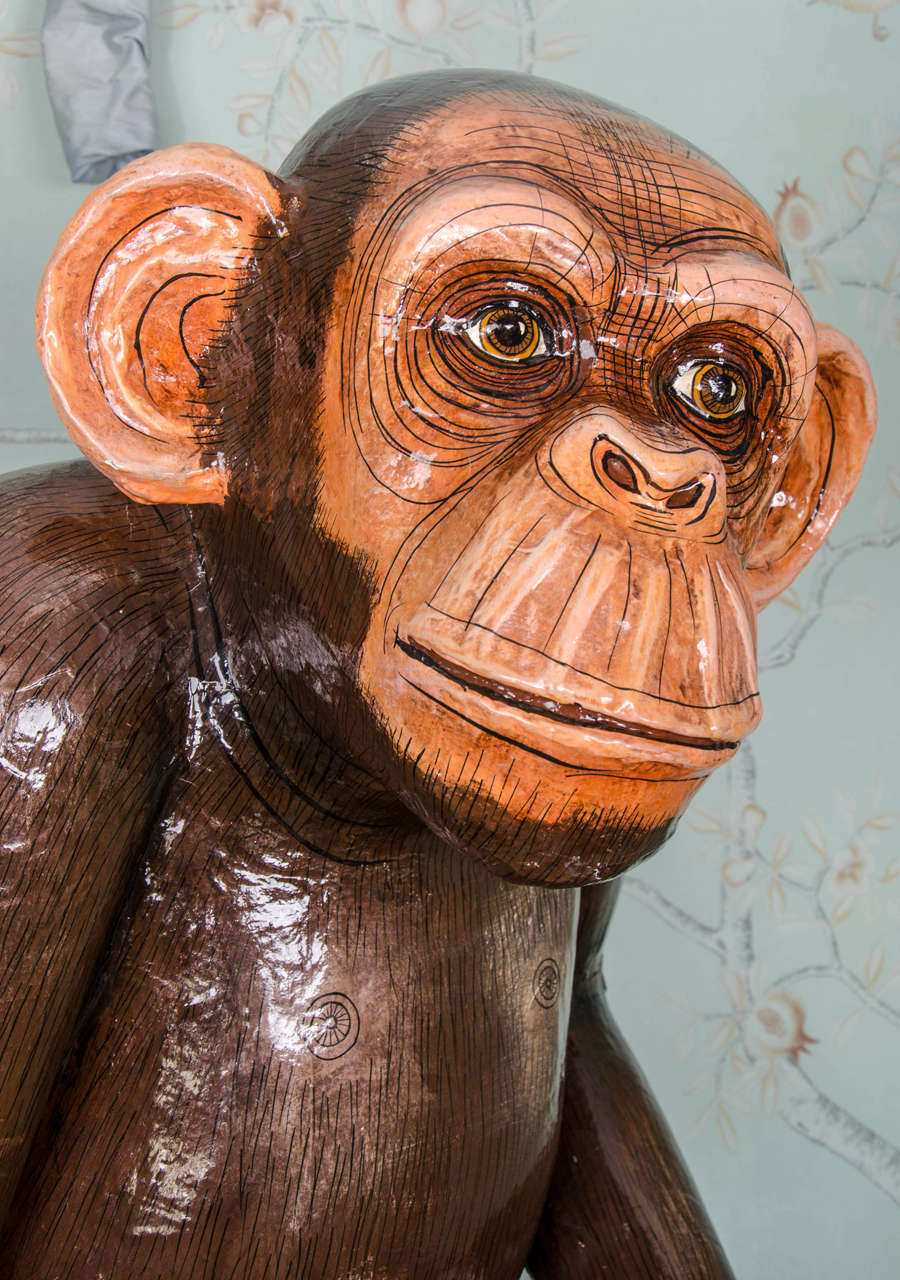 paper mache monkey