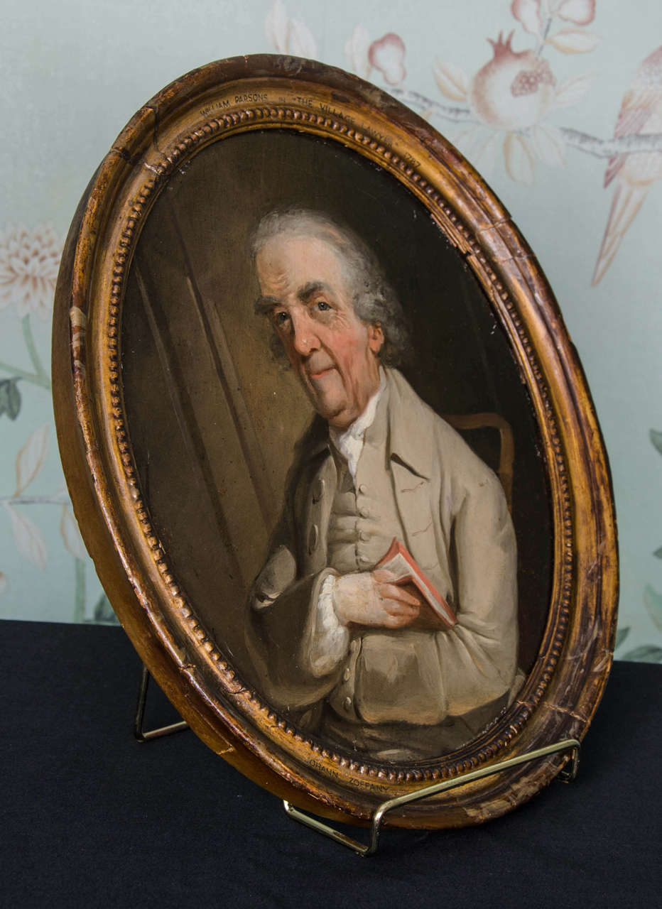 An 18th C. Portrait of William Parsons As The Village Lawyer Possibly By Zoffany
