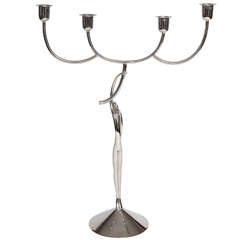 Karl Hagenauer Art Deco Candelabra, Hagenauer Werkstätte, Austria, 1928