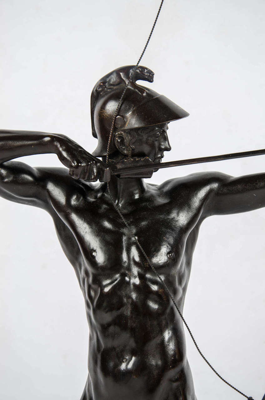 Belle Époque Bronze Figure by Geyger For Sale