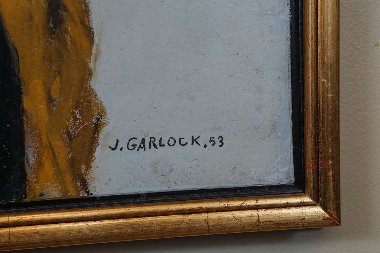 Joseph Garlock, Gold Madonna, Oil on Canvas 1