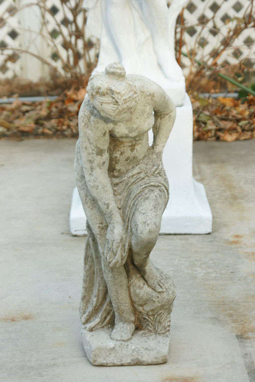 Mid-20th Century Cast Stone Classical Female Garden Figure