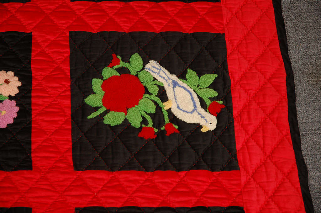RARE EARLY 20THC AMISH-BERLIN WORK SAMPLER QUILT 5