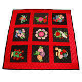 Vintage RARE EARLY 20THC AMISH-BERLIN WORK SAMPLER QUILT