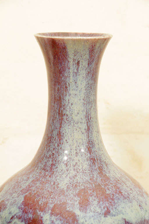 Chinese Qing Dynasty Flambe Glazed Vase