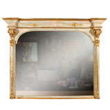 19th C. French Painted & Parcel Gilt Mirror