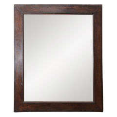 Vintage Mirror with Weathered Oak Frame
