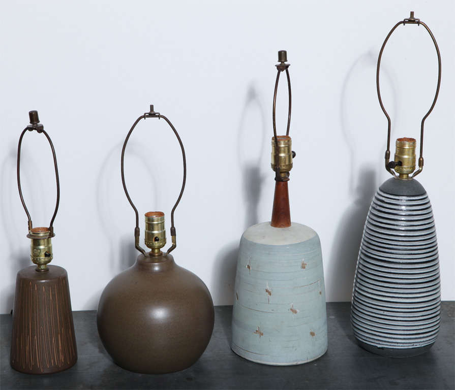 2 small scale Martz Ceramic Lamps