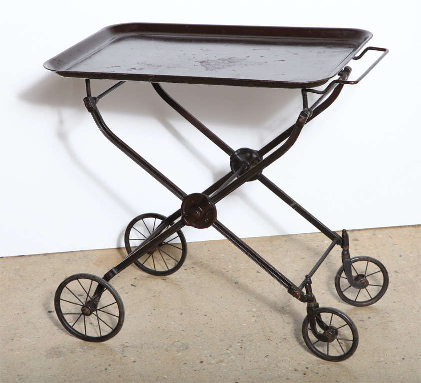 folding Hotel Trolley and Bar Cart