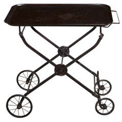 folding Hotel Trolley and Bar Cart