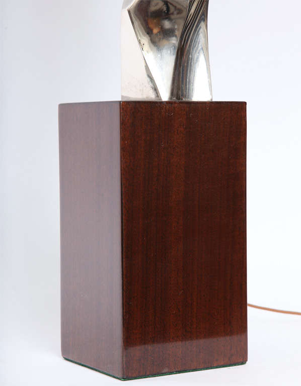 American Pair of 1960s Sculptural Table Lamps