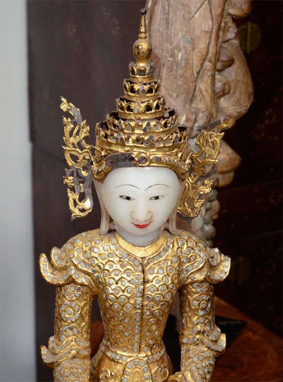 19th Century Seated Buddha in Royal Attire