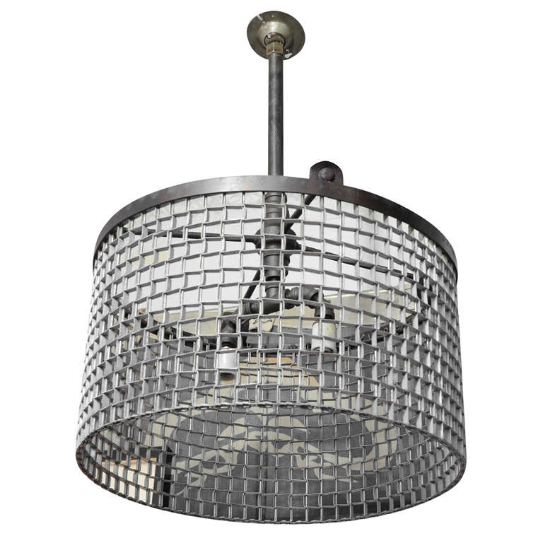 Small Industrial Conveyor Belt Chandelier For Sale