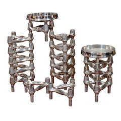 Cesar Stoffi for Nagel Modular Sculptural Candelabrum Cesar Stoffi for Nagel Modular Sculptural Candelabrum