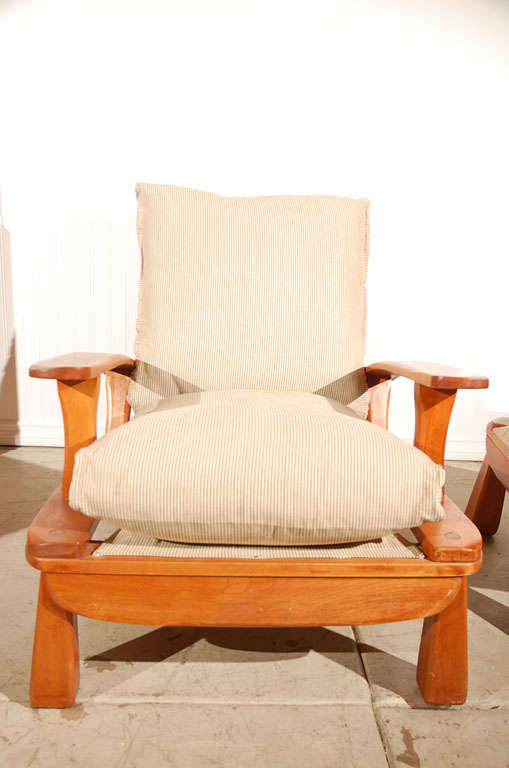 Morris Chair and Ottoman by Cushman Company 4