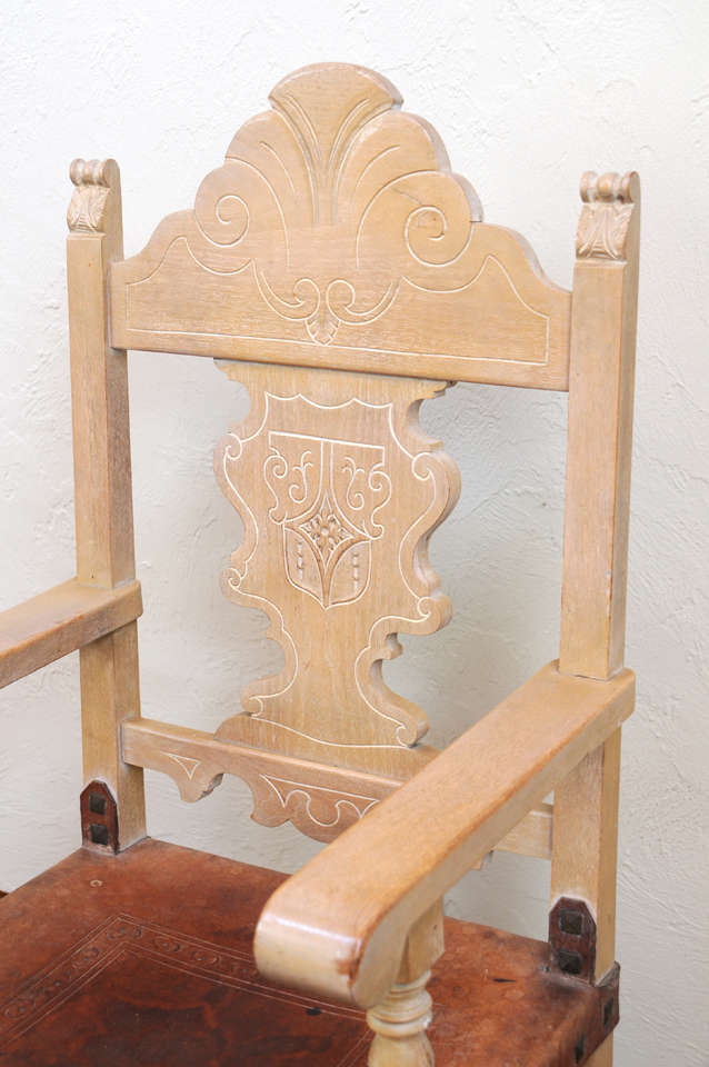 20th Century Addison Mizner Spanish Revival Dining Set with Eight Dining Chairs and Table