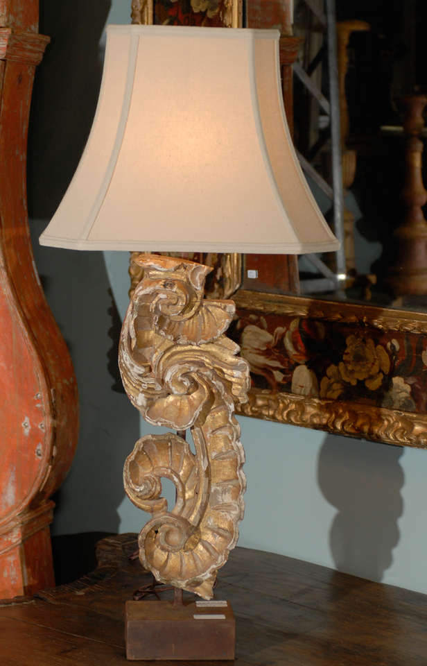 An Italian Fragment Lamp (without shade)