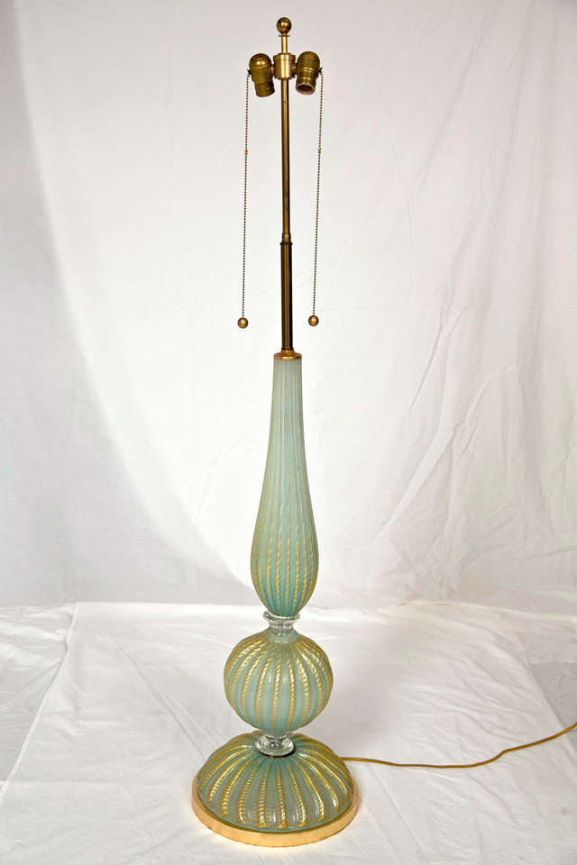 Monumental 1950's Murano Glass Table Lamp