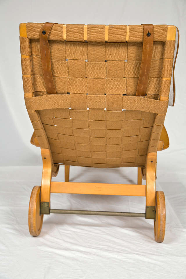 Swedish Rare Bruno Mathsson Pernilla Lounge Chair  1944