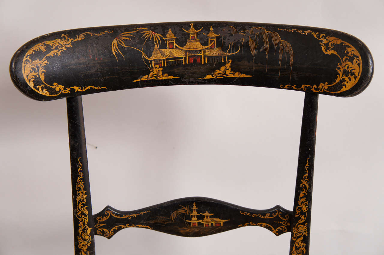19th Century Chinoise Side Chairs