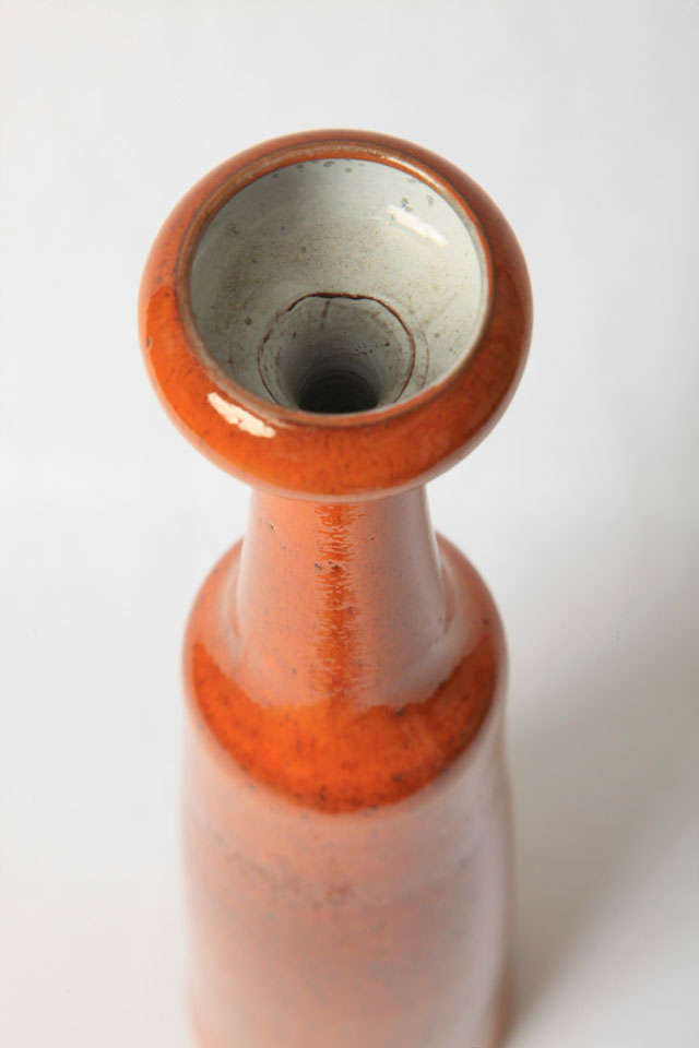 Belgian Perignem ceramic vase For Sale