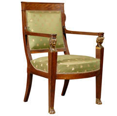 Chair Empire Period in Mahogany