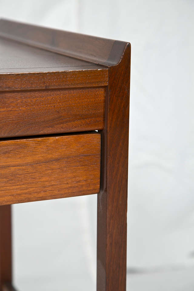 Teak Desk With One Drawer Attributed to Peter Hvidt 4