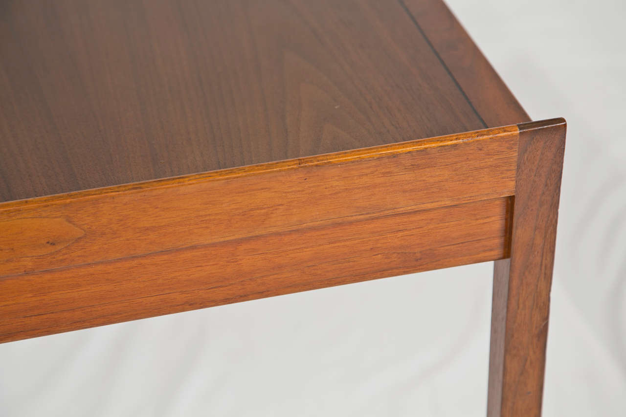 Teak Desk With One Drawer Attributed to Peter Hvidt 3