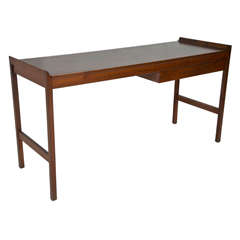 Teak Desk With One Drawer Attributed to Peter Hvidt
