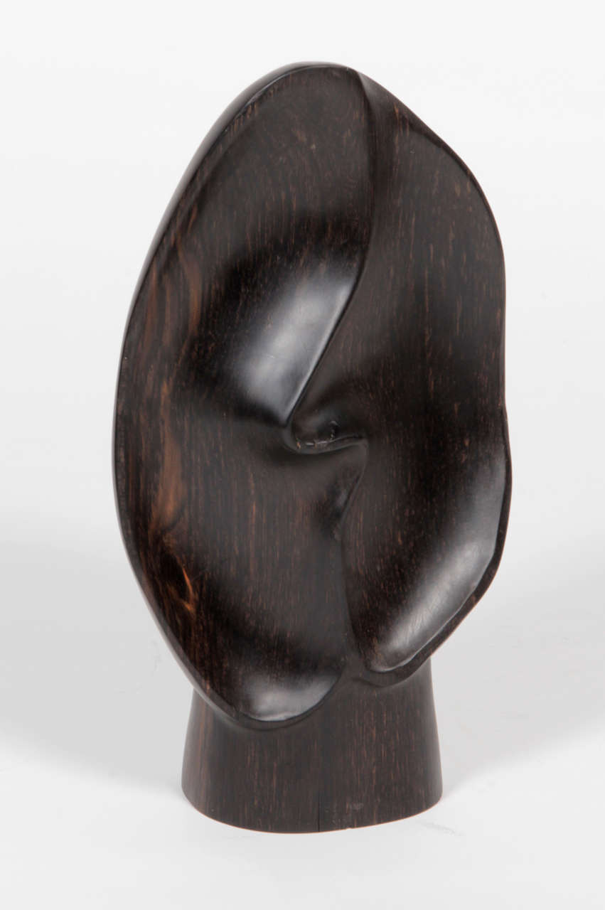 1950s ebony sculpture by Alexandre Noll.