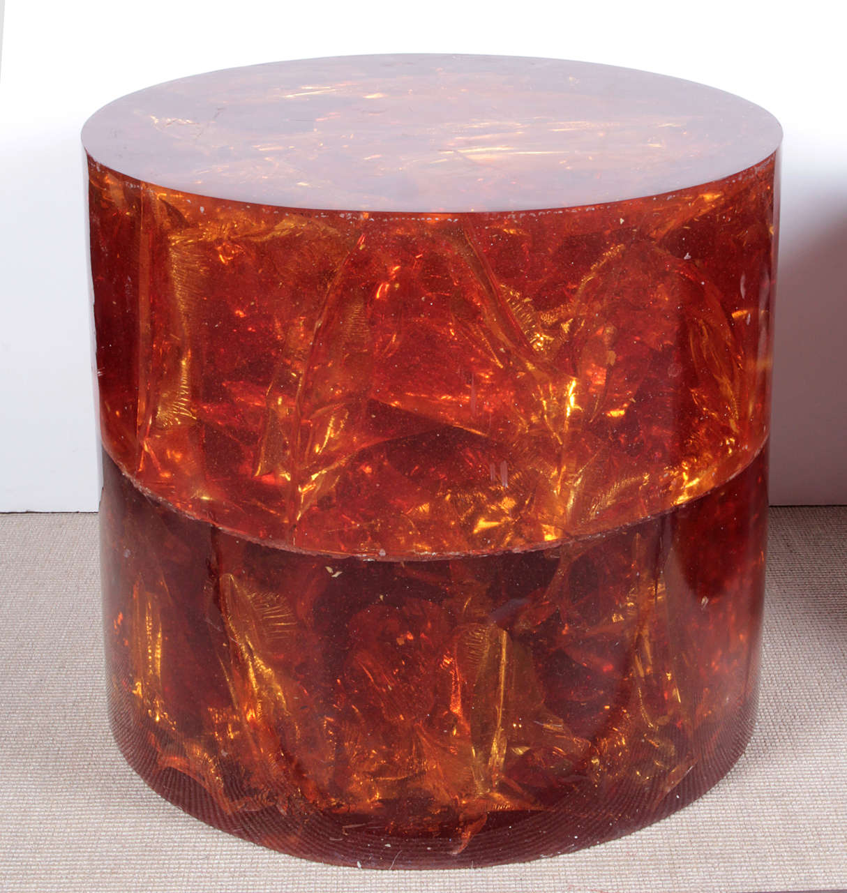 Rare resin tables by Marie-Claude de Fouquieres