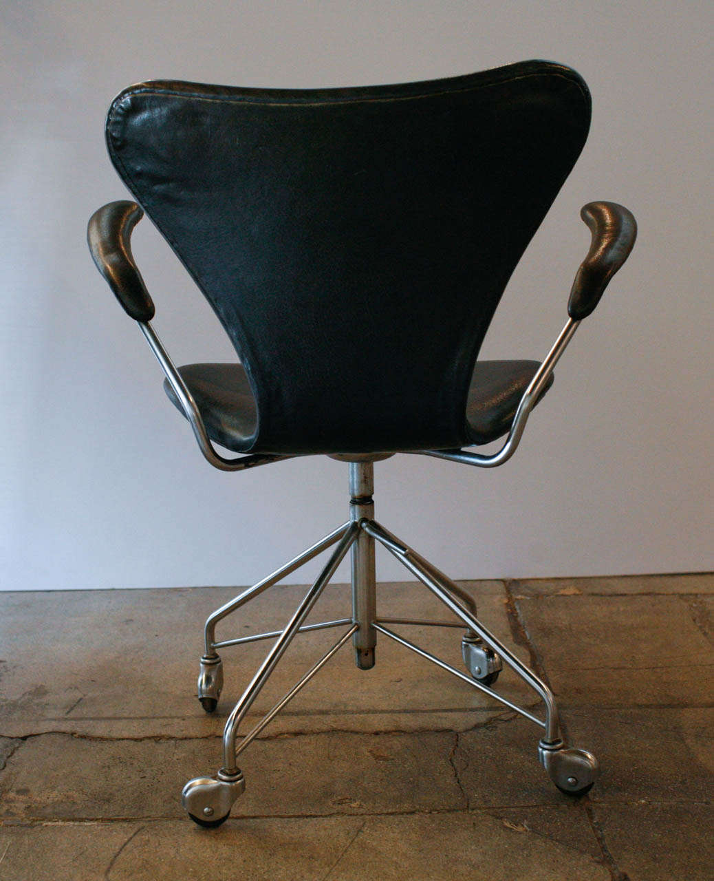 Chrome Arne Jacobsen 'Seven' Series Chair , Denmark