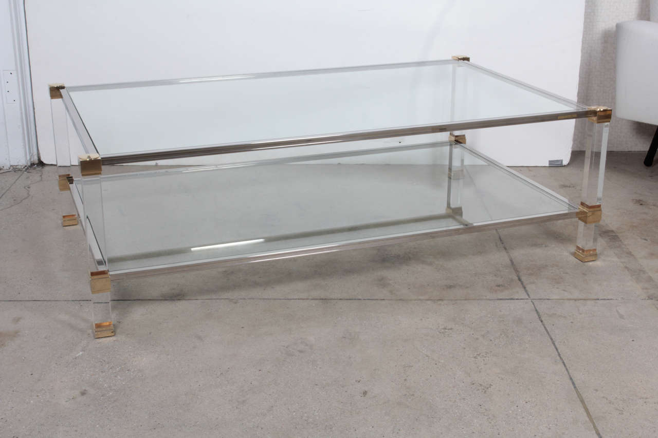 French Pierre Vandel Signed Coffee Table