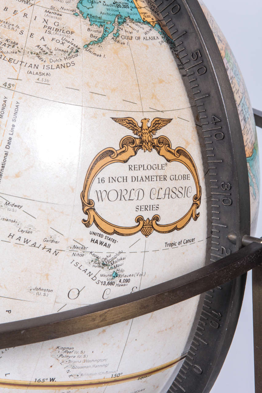 World Globe in the Style of Paul McCobb at 1stDibs | paul mccobb globe