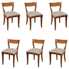 Set of Six Midcentury Italian Dining Chairs by Cassina