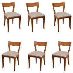 Set Of Six Mid-century Italian Dining Chairs By Cassina 10