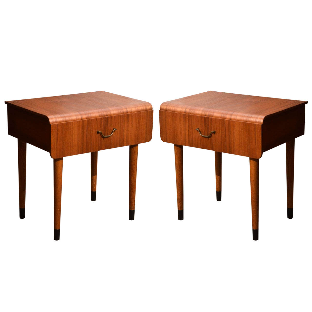 Pair of Midcentury Teak Side Tables in the Style of Severin Hansen Jr.